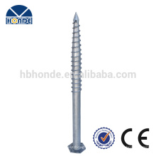 Hot dipped galvanized ground screw anchor